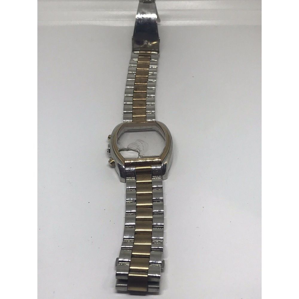 Michael Kors Watch Bracelet Links Case Use For Parts Used Band Z275 20mm Twotone